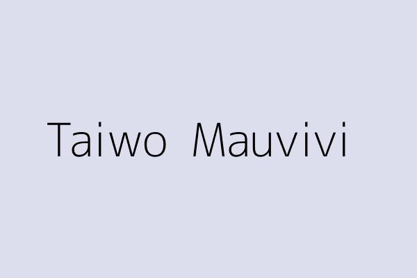 Taiwo  Mauvivi 